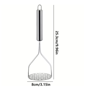 1. أداة هراسة يدوية من الفولاذ المقاوم للصدأ ، محضرة طعام الأطفال والبيض المنزلية للبطاطس والفواكه والخضروات - Product Image 4
