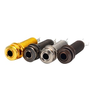Chrome 6,35mm Salida Jack <span class=keywords><strong>Guitar</strong></span> Pickup Endpin Jack para piezas de guitarra - Product Image 1