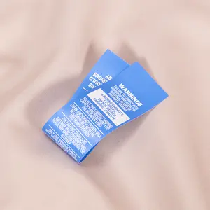 Touch Soft Care Label производитель пользовательских двухсторонних нетканых водонепроницаемых этикеток стойкие этикетки для одежды