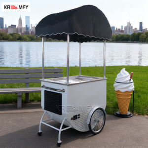 Carrito de Helados Metálico Remolcable para Comida Rápida al Aire Libre con Diseño Resistente a la Oxidación para Uso Comercial - Product Image 2