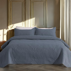 Cubrecama Acolchado Ligero de Poliéster/Algodón DUJUIKE, Multiusos para Todas las Estaciones, <span class=keywords><strong>135</strong></span> cm, Cubrecama Estampado para Cama Doble - Product Image 2