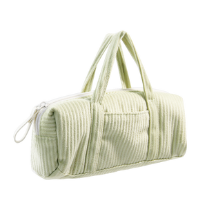 โลโก้ที่กําหนดเองแบบพกพากระเป๋าถือนุ่มพิเศษส่วนบุคคลแฟชั่นที่มีสีสันซิปเรียบกระเป๋าผ้าลูกฟูกเด็กสําหรับสไตล์วิทยาเขตคลาสสิก - Product Image 1