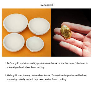 קוורץ התמזגו סיליקה תכשיטי היתוך כור היתוך סיר עבור זהב כסף פלטינה לחדד - Product Image 6