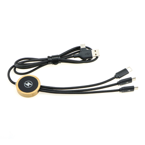 कस्टम लोगो प्रचार डेटा केबल सेट नायलॉन ब्रेडेड 3-इन-1 प्रकार सी माइक्रो यूएसबी चार्ज केबल दोहरी इनपुट पोर्टेबल कीचेन - Product Image 6