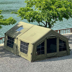 Carpa de Camping Inflable, Impermeable, Portátil, para las Cuatro Estaciones, de Doble Habitación, Tela Oxford, para Exteriores, Familiar, de Lujo, 16.8 Metros Cuadrados - Product Image 1