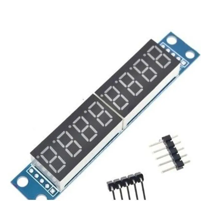 Tampilan LED 8-bit Seri 3 IO kontrol Port 5V modul tampilan tabung Digital MAX7219