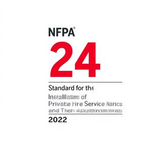 Norme NFPA 24 pour les réseaux électriques et leurs accessoires des services d'incendie privés, édition 2022, format broché (344 pages, vente en gros) - Product Image 1