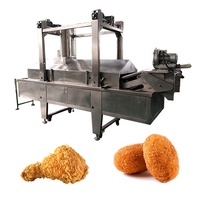 Friteuse de bananes frites en continu entièrement automatique Machine à frire électrique à gaz Noix Pomme de terre Oignon soufflé Snack Food Chips