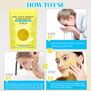 Discos Limpiadores Faciales de Cúrcuma y Ácido Kójico, Exfoliantes y Blanqueadores, para el Acné y los Poros - Product Image 6