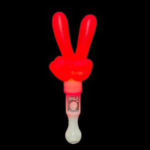 Bâton lumineux LED en gros pour geste de victoire, bâton lumineux en forme de V, jouet de concert, logo personnalisé disponible - Product Image 2