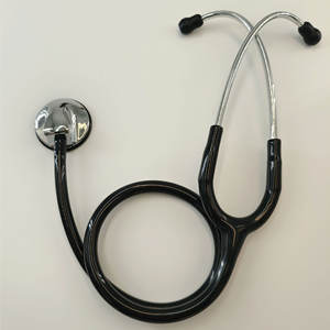 Stéthoscope chromé Kt-130a à tête argentée, dispositif médical manuel, 32x16x4.5cm, origine Wenzhou - Product Image 1