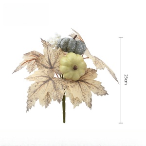 Zucche artificiali Decorative bacche finte piante autunnali per feste festa del papà aggiungere rami di alberi per decorazioni all'aperto - Product Image 3