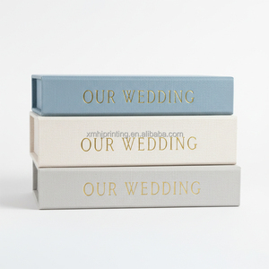 Scatole Regalo USB per Matrimonio in Lino con Logo Personalizzato in Rilievo, Colore Naturale a Scelta - Product Image 2