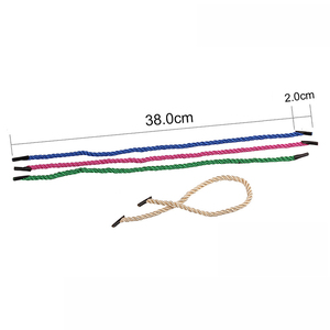 เชือกไนลอนแบบเป็นมิตรต่อสิ่งแวดล้อมสำหรับขายส่ง พร้อมหูจับแบบเกลียว ความยาว 38 ซม. ปลายพลาสติกขนาด 5 มม. สายรัดแบบเว็บบิ้ง ริบบิ้นสำหรับถือถุงของขวัญ - Product Image 6