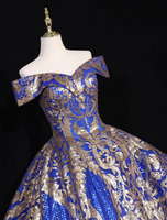 Robe de soirée à épaules dénudées