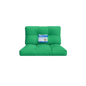 Cojín de tela verde para paletas de exterior, 27.6x15.7x4.7 pulgadas, almohadilla cuadrada para asiento, para uso en jardín o patio. - Product Image 1