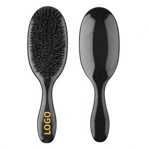 Brosse démêlante en poils de sanglier pour usage quotidien essentiel, couleur unie, avec coussin d'air massant, vente en gros, multi-packs - Product Image 2
