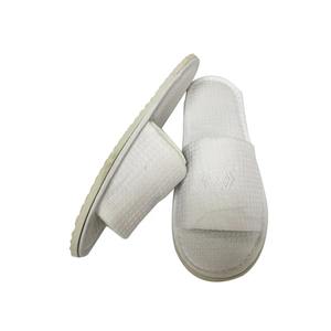 Venta al por mayor de alta calidad logotipo personalizado un uso cómodo gofre <span class=keywords><strong>Hotel</strong></span> zapatillas punta abierta para <span class=keywords><strong>Marriott</strong></span> - Product Image 3