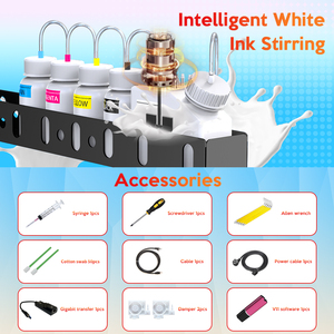 Colorsun Cheapest Easy to Use Y.K.W.W.M.C Printer Printer T-shirt <b>Printing</b> <b>Machine</b> with V11 Software Free - Product Image 6