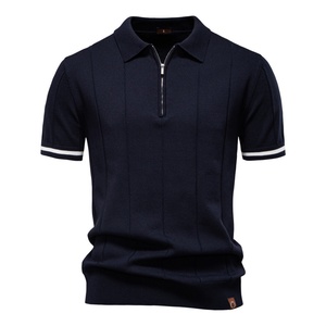 Men's Deluxe Zipper <b>Polo</b> <b>Shirt</b> - Ultra-Soft Fabric With Sleek Metal Zipper, Designed for Style, Comfort and All-Day Versatility - Product Image 2