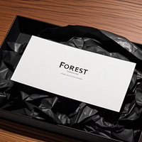 Emballage en papier de carton de luxe avec logo personnalisé Boîtes cadeaux à couvercle amovible blanc avec col