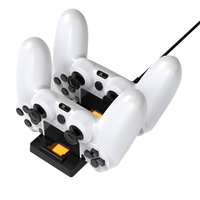 Bon marché 2 en 1 ABS Mini chargeur Dock Hub pour manette de jeu P4 Station de charge double sans fil pour manette de jeu P4 Accessoires de jeu