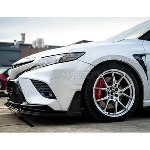 Alerón Delantero para Toyota Camry SE XSE 2018-2023, Difusor de Parachoques, Estilo Fibra de Carbono Negro Brillante, 5 Piezas, 2022 2021 - Product Image 4