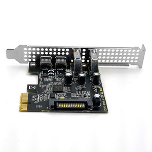 <span class=keywords><strong>PCI</strong></span> <span class=keywords><strong>Express</strong></span> USB3.0 Tipo C Adaptador de 4 puertos Hub Interfaz de alimentación SATA D720201 Tarjeta de expansión de Chipset para computadora de escritorio - Product Image 3