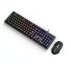 Teclado Mecánico con Cable SUNROSE T710 de Alto Rendimiento, 104 Teclas, y Ratón, Completamente Anti-Ghosting, para <span class=keywords><strong>PC</strong></span>, <span class=keywords><strong>Accesorios</strong></span> para Gamers - Product Image 3
