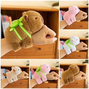 Kapibara zampa cerchio capibara peluche braccialetto morbido poliestere orso cane bambola per bambini indossato polso per alleviare lo Stress lavato - Product Image 3