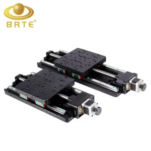 BRTE 7STA02B serie 400/500/600/850/1000mm viaje Motor paso a paso precisión Etapas lineales motorizado XY etapa