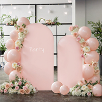Support d'arche portable pour toile de fond de mariage, panneau d'arche solide pour photomaton, décor de fond réutilisable pour fêtes, mariages, anniversaires