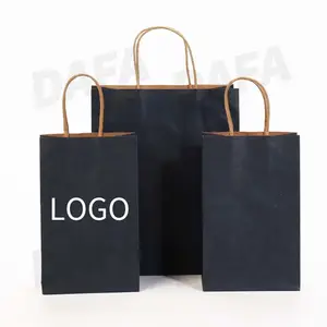 Custom High Quality Low Price Kraft Paper Bag Virgin Wood Pulp Paper With Your Own Logo For Shopping