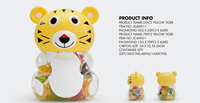 Gelatina fournisseur de snacks en gros Gelée de fruits Jouet bonbon 32g Une variété de bonbons gelées aromatisés aux fruits Jelli pudding