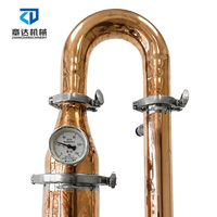 Distillateur d'éthanol à domicile, cuivre rouge, colonne d'alambic, pour gin whisky, spiritueux, 50l