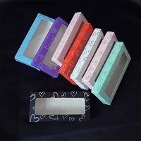Boîtes à cils en papier, logo personnalisé, boîte d'emballage vide pour cils, bricolage, plateau, vente en gros