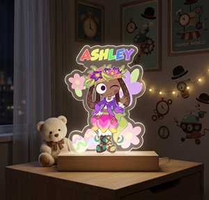 โออีเอ็มอะคริลิคสแตนเดอร์แบบตั้งได้ไฟกลางคืน LED ของโลกแดนดี้แบบมีเอกลักษณ์เฉพาะสำหรับเด็ก - Product Image 1