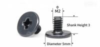 CM Cross Recessed Large Flat Head Nickel Plated 304 Stainless Steel M2 SSD Screw Metric for Laptop Desktop Computer