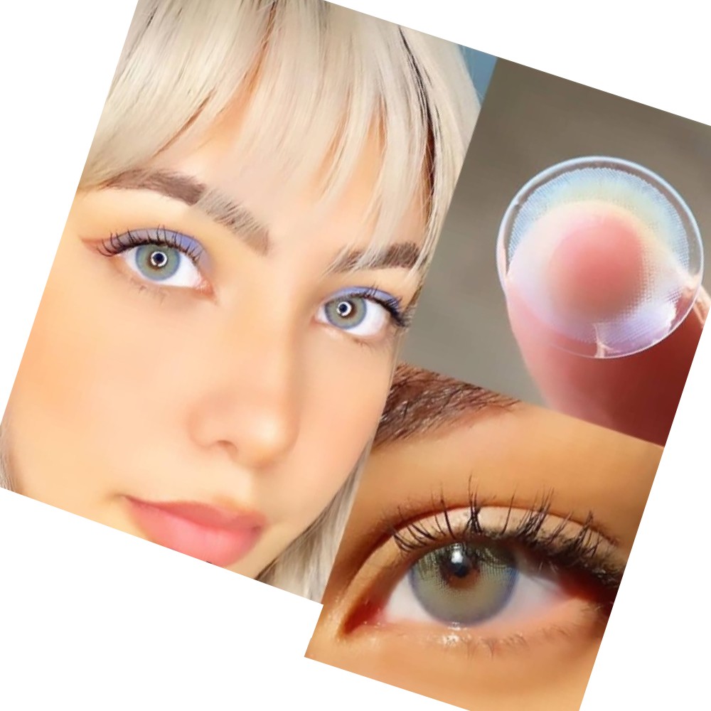 Hot high quality 13 colors cosmetic comfortable wholesale color contacts 1 year colored contact lenses