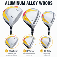 Ensemble de clubs de golf pour hommes, prix d'usine, meilleure sélection, durables, haute performance, qualité supérieure, grade premium