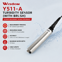 Capteur de turbidité autonettoyant en ligne 0-4000 NTU anti-biofouling et sédiments RS485 MODBUS pour la surveillance extérieure à long terme