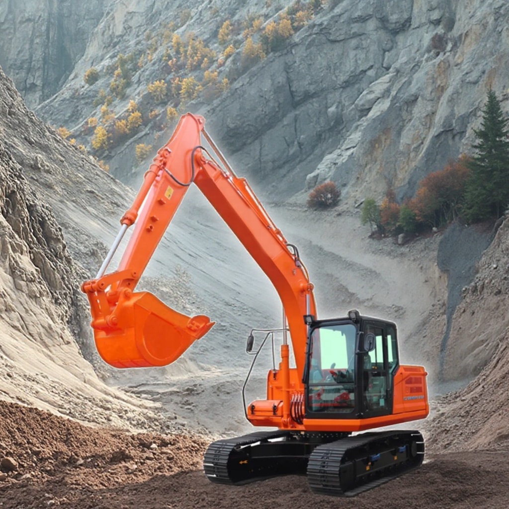 13.5 Ton Municipal Engineering Excavator CDM6135N Crawler Excavator with Imported Hydraulics