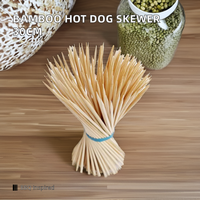 100% brochettes de barbecue jetables écologiques bâtons de bambou résistants à la chaleur pratiques matériau naturel