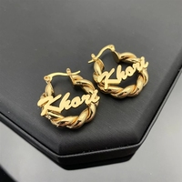 Joyería Personalizada con Nombre, Resistente al Agua, Certificación CE, Chapado en Oro de 18K, Acero Inoxidable, OEM ODM