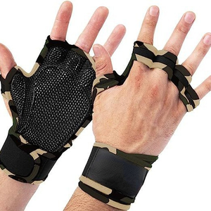 2026 Wholesale Camo Cycling Sport Climbing Paintball Shooting Ski <b>Half</b> Finger Gym Hunting Riding Gloves Men - Product Image 3
