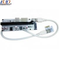 Tarjeta Adaptadora de Expansión BIT-X de 6 Pines, 4 Pines, SATA y 15 Pines, Conector de Alimentación PCI Express PCI-E 1X a 16x para Tarjetas Gráficas GPU
