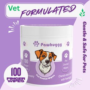 Toallitas Dentales Pawhuggy para Mascotas, 100 Unidades, Almohadillas para Dedos para Perros y Gatos, Alternativa para la Limpieza Dental - Product Image 3