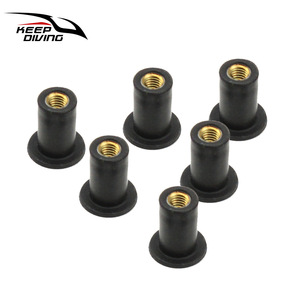 Tornillos de Fijación KEEP DIVING para Kayak, Resistentes a Impactos, con Tuerca Integrada, Recubiertos de Goma, 6 Piezas, Estándar Británico M5, No Estándar - Product Image 5