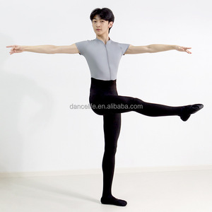 Combinaison de <span class=keywords><strong>danse</strong></span> pour homme à manches courtes, combinaison de mise en forme corporelle pour homme, combinaison d'entraînement de ballet, combinaison d'examen d'art de la <span class=keywords><strong>danse</strong></span>, combinaison de gymnastique - Product Image 4