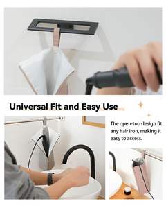 Sacs pour sèche-cheveux de voyage pochette de rangement pour sèche-cheveux étui en fer à cheveux sacs ignifuges résistants à la chaleur suspendus - Product Image 5